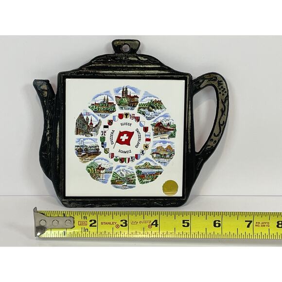 Vintage Villeroy And Boch Teapot Trivet Suisse Schweiz Svizera Switzerland - Picture 3 of 13